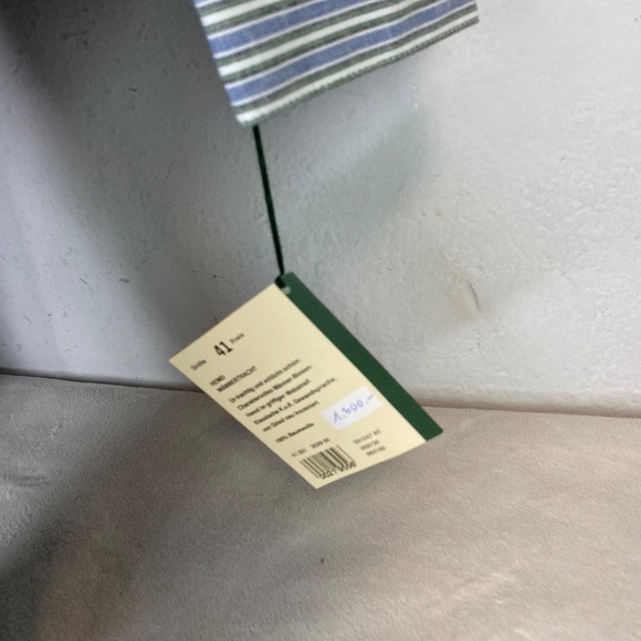 Gossl Mens Shirt Button Up Striped Long Sleeve (41) (L) New with Tags - Picture 6 of 13